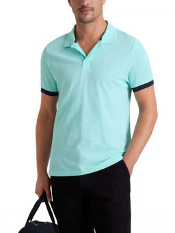 Vilebrequin - Blue Solid Shirt Collar Polo T-Shirt (XL)