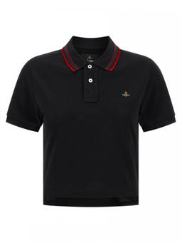 Vivienne Westwood - Black Logo Shirt Collar Polo T-Shirt (XS)
