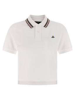 Vivienne Westwood - White Logo Shirt Collar Polo T-Shirt (S)