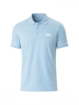 Karl Lagerfeld - Blue Logo Shirt Collar Polo T-Shirt (S)