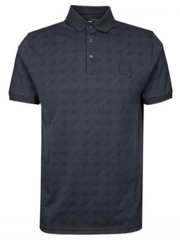 Karl Lagerfeld - Dark Grey Shirt Collar Polo T-Shirt