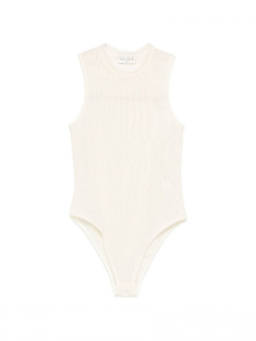 Forte Forte - Beige Solid Round Neck Tank Top