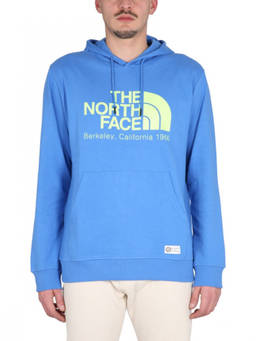 The North Face - Blue Graphic Logo Hoodie (M)