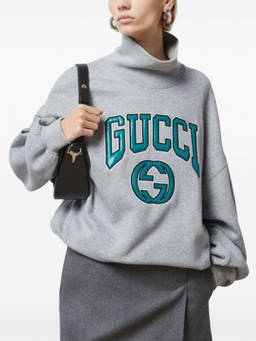 Gucci - Grey Sweatshirt With Embroidery (XS)