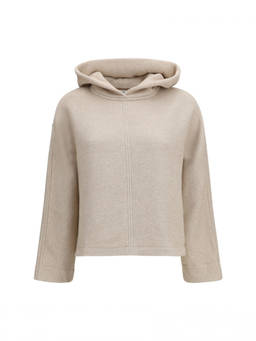 Max Mara - Beige Solid Hood Sweatshirt (M)