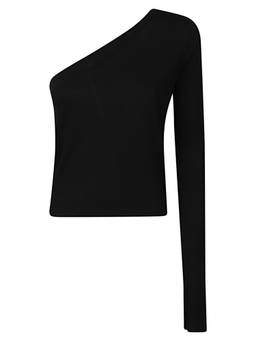 Rick Owens - Black One-Shoulder Top (L)