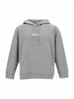 MM6 Maison Margiela - Grey Logo Patch Hoodie