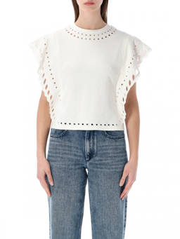 Marant Etoile - White Crew Neck Top
