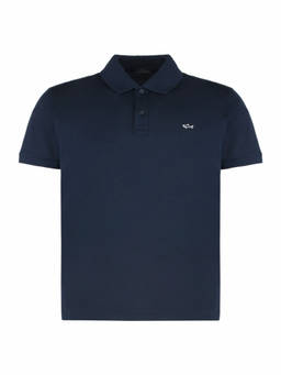 Paul & Shark - Blue Solid Shirt Collar Polo T-Shirt (M)