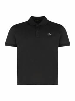 Paul & Shark - Black Solid Shirt Collar Polo T-Shirt