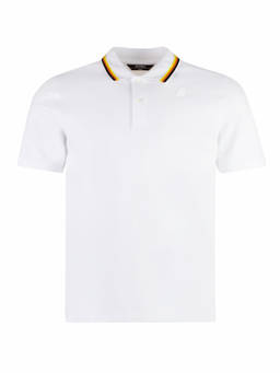 K-Way - White Solid Shirt Collar Polo T-Shirt
