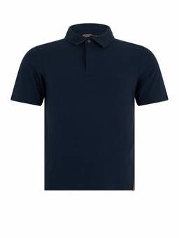 K-Way - Dark Blue Solid Shirt Collar Polo T-Shirt