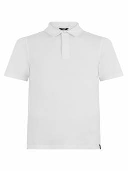 K-Way - White Solid Shirt Collar Polo T-Shirt