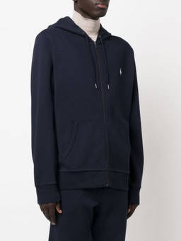 POLO RALPH LAUREN - RALPH LAUREN Navy Blue Hoodie With Logo