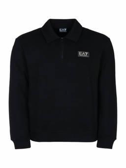 EA7 Emporio Armani - Black Half-Zip Sweatshirt
