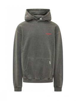 REPRESENT - Grey Logo Relaxed Hoodie