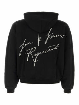 REPRESENT - Black Zip-Up Hoodie