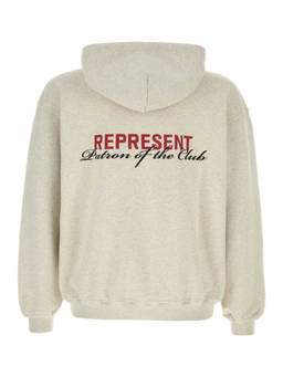 REPRESENT - Light Beige Logo Hoodie