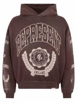 REPRESENT - Brown Graphic Logo Hoodie