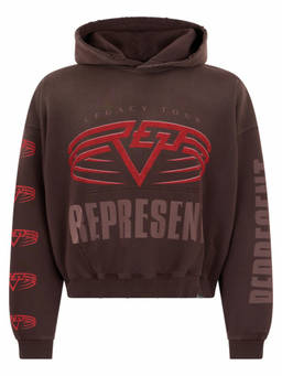 REPRESENT - Dark Brown Graphic Hoodie