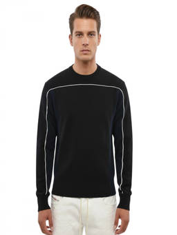 Diesel - Black Crew Neck Sweatshirt (S)