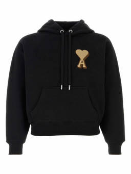 AMI Paris - Black Logo Hoodie