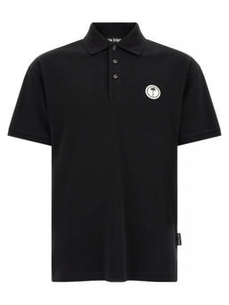 Palm Angels - Black Logo Shirt Collar Polo T-Shirt