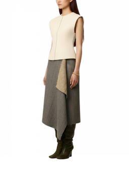 AMI Paris - Off White Round Neck Top