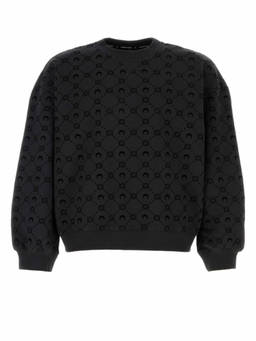 Marine Serre - Black Cotton Sweatshirt (S)