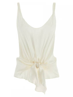 JW Anderson - Beige Textured Scoop Neck Top (XS)