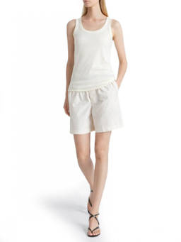 Lemaire - Off White Solid Round Neck Top