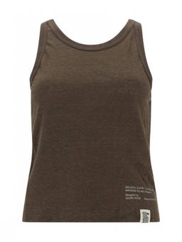 Golden Goose - Brown Logo Round Neck Top