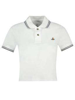 Vivienne Westwood - White Logo Polo T-Shirt