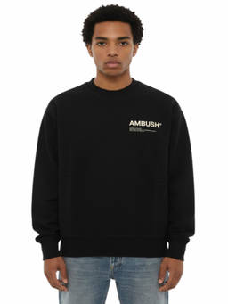 Ambush - Black Crew Neck Sweatshirt (XS)