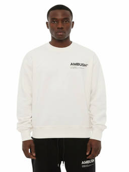 Ambush - White Crew Neck Sweatshirt (XXS)