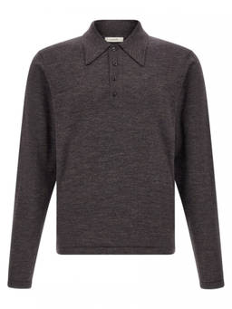 Lemaire - Brown Shirt Collar Polo T-Shirt
