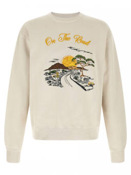 Isabel Marant - White Graphic Crew Neck Sweatshirt