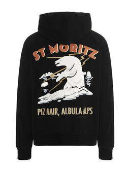 BALLY - Black Printed Hoodie (S)