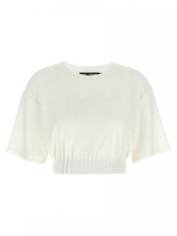 Dolce&Gabbana - White Logo Chenille Top