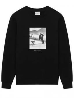 Drole De Monsieur - Black Crewneck Graphic Sweatshirt (L)
