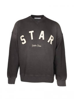 Golden Goose - Black Graphic Crew Neck Sweatshirt