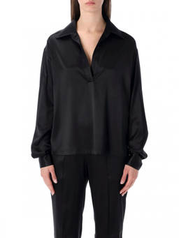 Tom Ford - Black Solid Shirt Collar Polo T-Shirt (XS)
