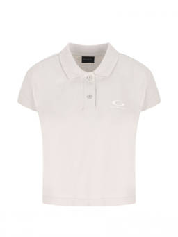 Balenciaga - White Solid Shirt Collar Polo T-Shirt