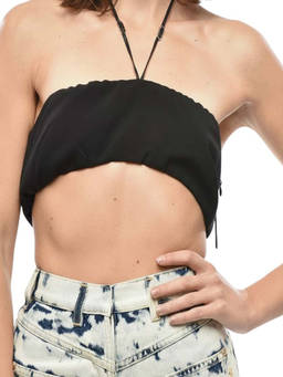 Dsquared2 - Black Solid Strapless Top