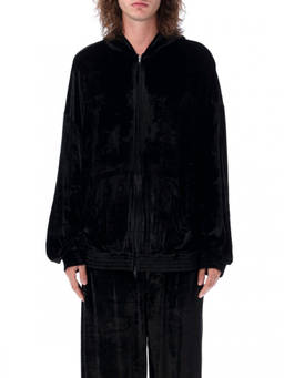 Balenciaga - Black Hoodie Velvet (S)