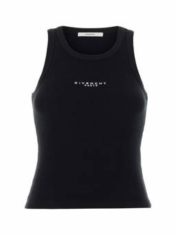 Givenchy - Black Round Neck Ribbed Tank Top