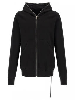 Rick Owens - Black Regular Zip Up Hoodie