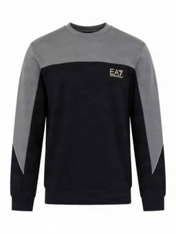 EA7 Emporio Armani - Black Crew Neck Sweatshirt