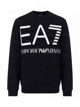 EA7 Emporio Armani - Black Crew Neck Sweatshirt