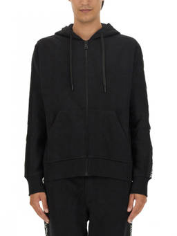 Versace Jeans Couture - Black Solid Regular Hoodie (S)